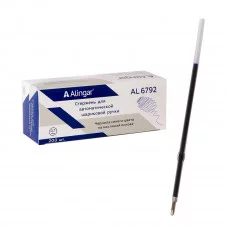 Стержень шариковый 1шт синий, 0,7 мм., Alingar, 106 мм, для автоматической ручки AL6792