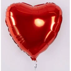 Шар (18\'\'/46 см) Сердце, Красный, 1 шт. 18008R