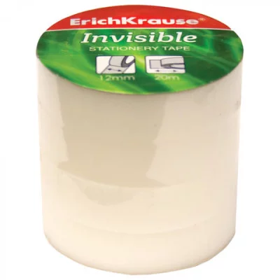 Клейкая лента "Invisible" 12mmх33m, 1 шт. Erich Krause 19442
