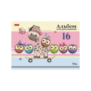 АЛЬБОМ для рисования 16л А4ф на скобе серия -Мультяшки- 058324 Аль1660