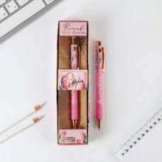 Ручка пластик в подарочной коробке Расправь свои крылья. С 8 марта , шариковая, синяя паста 0,7мм 71069 7106993