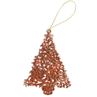 Новогоднее подвесное украшение из акрила Елочка 14*10 см НУ-5022