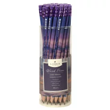 Карандаш чернографит. пластик LOREX WOOD FREE HANGING CLOUDS НВ заточенный трехгранный с ластиком тубус принт на к 236978