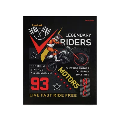 Тетрадь на кольцах 80л клетка ламин "Легенды мотокросса" ПРОФ-ПРЕСС 80-2945 223257