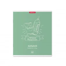 Тетрадь общая ученическая с пластиковой обложкой на скобе ErichKrause Simple Link, ХИМИЯ, 48 листов, клетка 59497