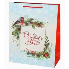 Dream cards Пакет подароч. с мат.лам. и глит. 31x40x12 см (XL) Праздник 190г ППК-2363