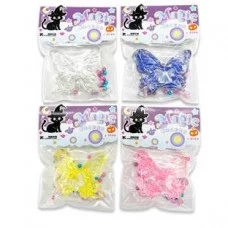 Игрушка DJ-153 "Бабочка" мялка-антистресс, 8х7см, с декором, цвета ассорти 333029