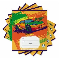 Тетрадь школьная ученическая ErichKrause Graphic Car 24 листа линейка 60585