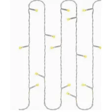 MILED Гирлянда метражная. 25 м 250 ламп тёплый белый свет 8 режимов НУ-9783