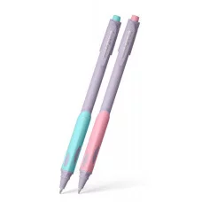 Набор из 2 шариковых ручек ErichKrause ErgoLine® Kids Stick&Grip Pastel 0.5, Super Glide Technology, цвет чернил синий  62040