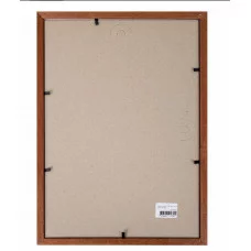 Рамка 21х30 см со стеклом, багет 16 мм, дерево, STAFF "Sonata", цвет орех, 391359