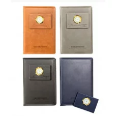 Ежедневник  А5 к/зам JOOYDOO QD-19234 недатированный, клетка, твердая обложка с часами на магните, цвета ассорти 327804