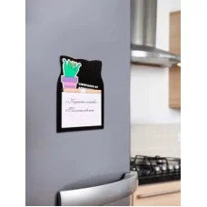 Блок для записей 14*10 40л склейка на магните 231803 Кот без забот КОКОС