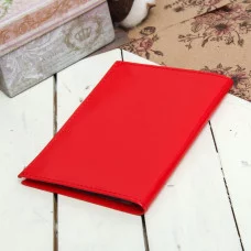 Обложка для автодокументов 10*1*13см, гладкий красный 3163048