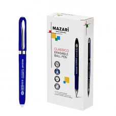 Ручка шариковая со стираемыми чернилами CLASSICO СИНЯЯ пулевидный пиш.узел 1.0мм M-7752-70