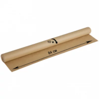 Крафт-бумага в рулоне для упаковки OfficeSpace, 840мм*10м, плотность 78г/м2 293715