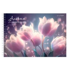 Альбом для рисования А4 40л "Фантастические цветы" КанцЭксмо АСГ2Л402631