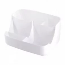 Подставка-органайзер д/канцтоваров, Alingar, пластик,  прямоугольная, 20 см * 14 см, 5 отделений, белая AL11133