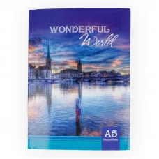 Ежедневник A5 147 x 207 мм 136 л. "Прага на закате" 136-1415