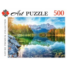 Artpuzzle. ПАЗЛЫ 500 элементов. ГЕРМАНИЯ. ОЗЕРО АЙБЗЕЕ НА РАССВЕТЕ (Арт. ГИК500-0449)