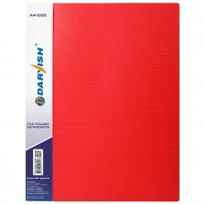 Папка 30 файлов "Darvish" красная DV-05-30Р