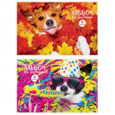 Альбом для рисования 12л А4 на скрепке ArtSpace Питомцы Funny dogs 280698