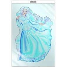 Ф-7662 Плакат вырубной А3. Зимушка-зима (с блестками в лаке) / Сфера