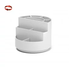 Подставка настольная вращающаяся пластиковая ErichKrause Mini Burger Classic белый 61579