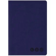 Телефонная книга А5, 80л., кожзам, OfficeSpace "Nebraska" темно-синий, с вырубкой 326519 