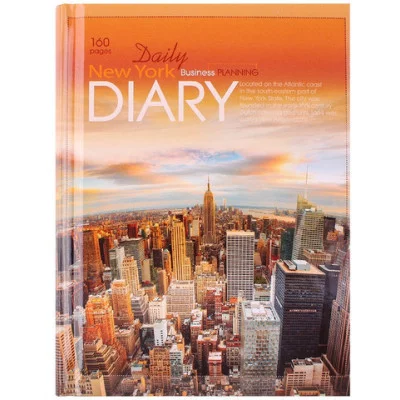 ЕЖЕДНЕВНИК А6, 160л. ГОРОД И НЕБО 7БЦ, глянц.ламинация, недатированный 160-0710