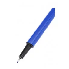 Ручка капиллярная СИНЯЯ (РЧК-7810) гексоганальный корпус, d=0,4мм, индив.шк,  РЧК-7810