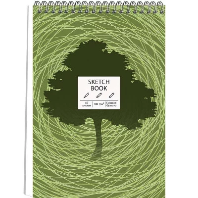 Скетчбук А5 40л "SKETCHBOOK. Tree"  КанцЭксмо ТС5405048