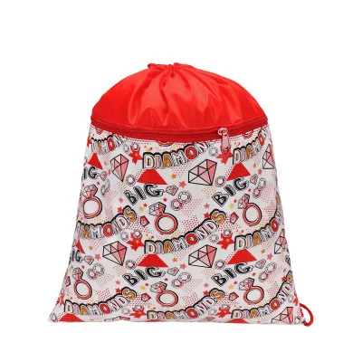 Мешок для обуви 1 отделение с карманом BIG PRINT (МО-2580) 330х400, гладь МО-2580