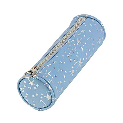 Пенал- тубус ЗВЕЗДЫ И БУКВЫ, ГОЛУБОЙ (ПН-6826) комбинир. материал ПН-6826