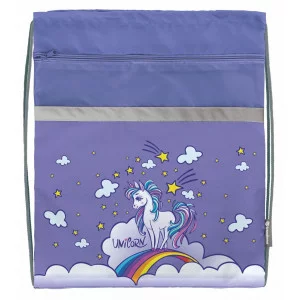 Мешок д/обуви Schoolformat LITTLE UNICORN 49х41 см д/девочек большой с карманом 227978