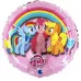 Шар (18\'\'/46 см) Круг, My Little Pony, Дружные Лошадки, Розовый, 1 шт. L18024