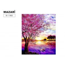 Алмазная мозаика с мольбертом ОЗЕРО, 21х25см, 1 дизайн, частичная выкладка, ОПП упаковка. M-11965