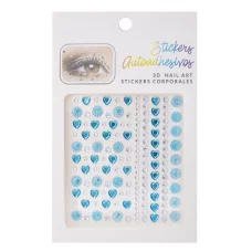 Наклейки-стразы Alingar, акриловые, "Серебряные нити ассорти", пакет с европодвесом AL10200