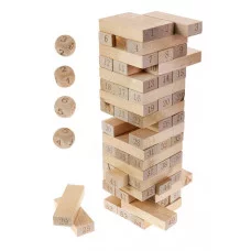 Деревянная игрушка. Игра "Башня. Высотка maxi" (28см,54 блока) . Арт. ИД-0752