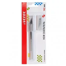 Нож-скальпель канцелярский +2 лезвия блистер е/п DEVENTE 4090000 383640