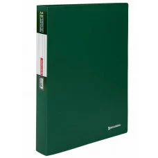 Папка 60 вкладышей BRAUBERG "Office", зеленая, 0,6 мм, 271330