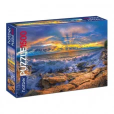 Пазлы-игра "Premium" 1500 элементов А1ф 830х580мм -Морской закат-