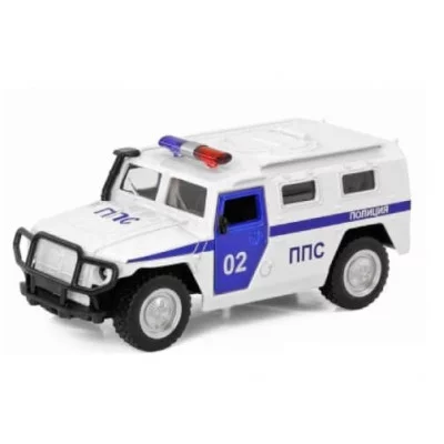 Машинка внедорожник "Полиция" 1:43 инерционная в коробке 6408B