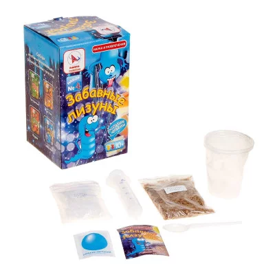 Набор для опытов "Забавные лизуны" голубые 1578405 1578405