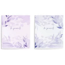 Тетрадь 96 л. А5 кл. скреп. офс. Schoolformat АКВАРЕЛЬНЫЕ ЦВЕТЫ мел. карт., твин-лак 260173