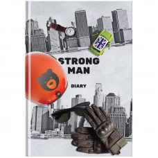 Ежедневник недатированный А5, 136л., 7БЦ BG "Strong men", глянцевая ламинация 342208
