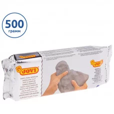 Паста для моделирования JOVI, отвердевающая, серый, 500г, вакуумный пакет 244295