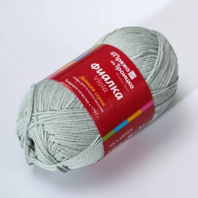 Пряжа "Фиалка" 100% хлопок 210м/50гр (0449 полынь) 5165617