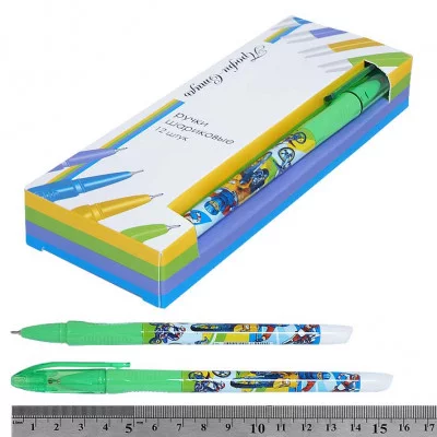 Ручка масляная "Мотогонки" рельефн.держ.,син.стерж, толщина пиш. узла 0.7мм 615 Профи-Стиль /1 /12 /144 /1728 303228