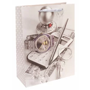Dream cards Пакет подарочный с мат. лам. Финансы 26х32х10 см (L),210 г ПКП-3470